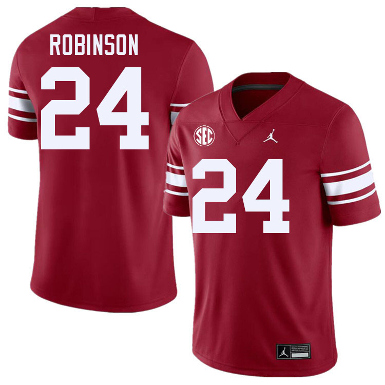 Oklahoma Sooners #24 Xavier Robinson College Football Jersey Stitched-Throwback